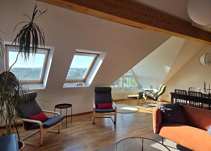 Penthouse In The Neustadt Apartman Drezda